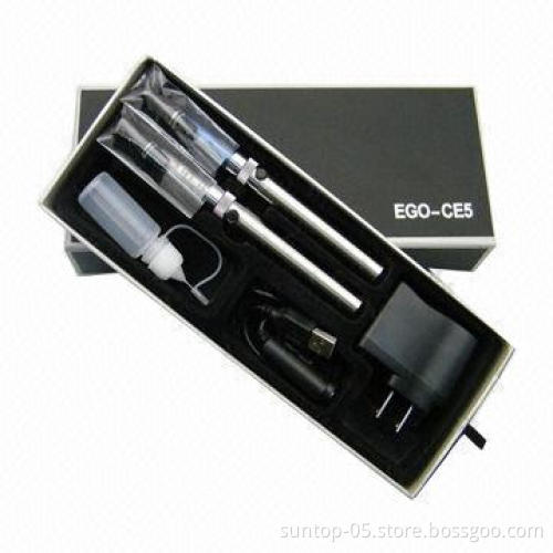 CE5 Electronic Cigarette Starter Kit, Made of Stainless Steel, OEM and ODM Orders Provided